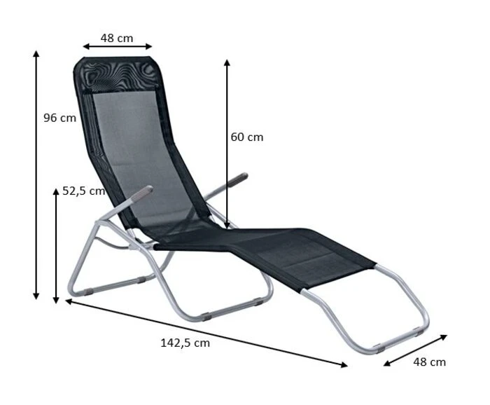 Gartenliege Adria, Stahl – Bild 4