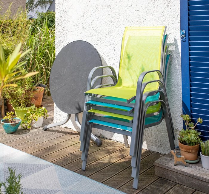 Gartenstuhl Set 4 Stück 4tlg. Adria – Bild 5