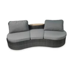 Gartensofa-Modul Wow, Alu/Geflecht