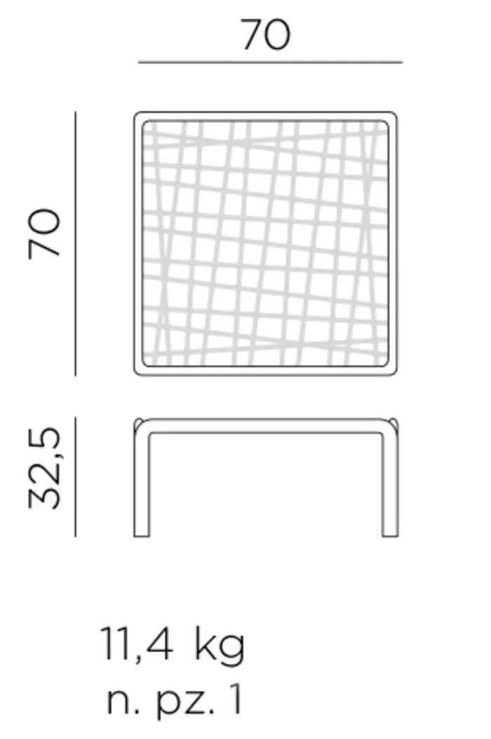 NARDI Loungetisch Komodo 5 70 X 70 Cm – Bild 3