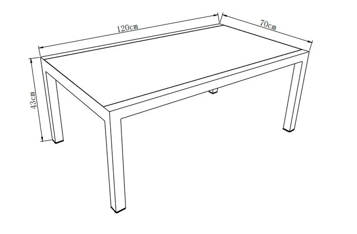 Loungetisch Riverton 120 X 70 Cm – Bild 4