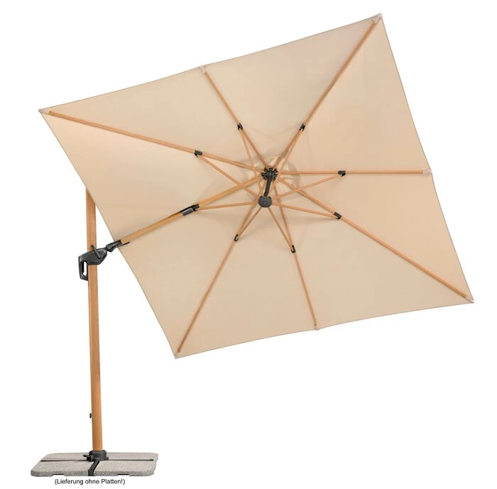 Ampelschirm Rhodos Twist Woody 300x300cm â Bild 4