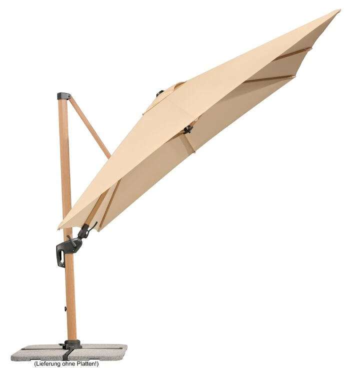 Ampelschirm Rhodos Twist Woody 300x300cm â Bild 6