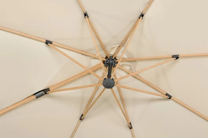 Ampelschirm Rhodos Twist Woody 300x300cm â Bild 10