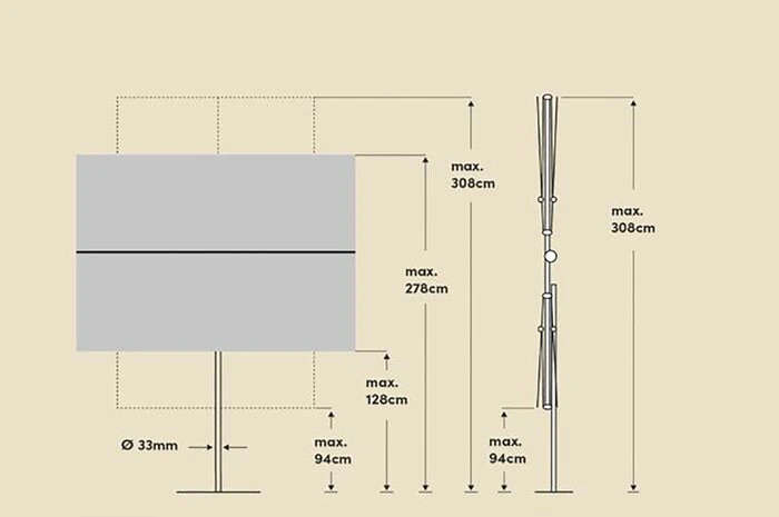 Sonnenschirm Flex Roof 210 X 150 Cm – Bild 2