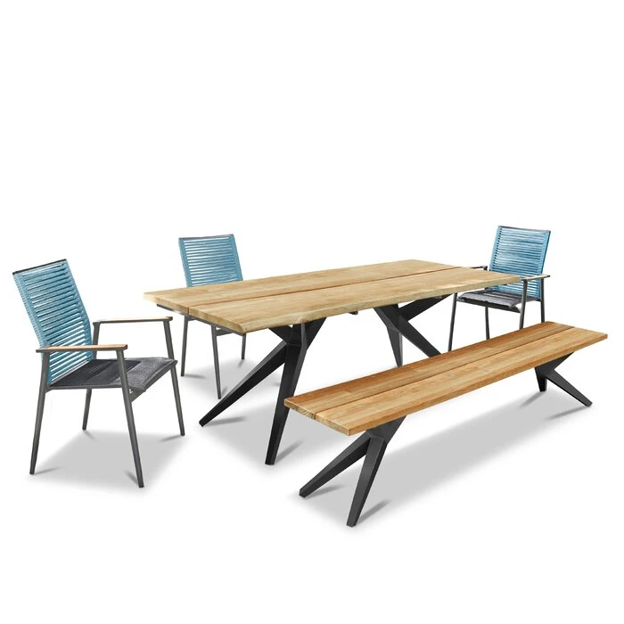 Gartenmöbel Set Amsterdam 6tlg. Blau