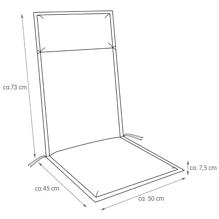 Hochlehner-Auflage Unica 116 X 50 Cm – Bild 6