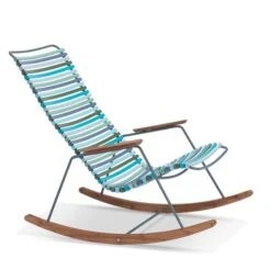 Schaukelstuhl Click, Multi Blau&grün
