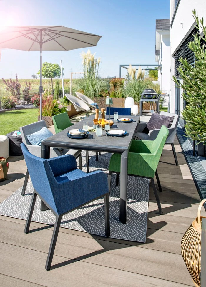 Gartenmöbel Set Badia 7tlg. Mix