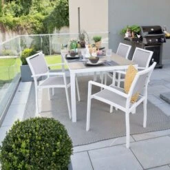 Gartenmöbel Set Cayo 5tlg., Alu