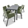 Gartenmöbel Set Badia 7tlg. Grün