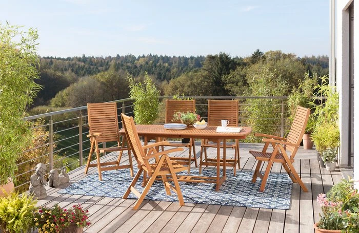 Gartentisch Mit Auszug Provence 180/230x100 Cm – Bild 2